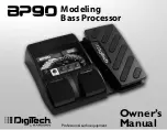 DigiTech BP-90 Owner'S Manual предпросмотр