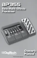 DigiTech BP335 Owner'S Manual предпросмотр