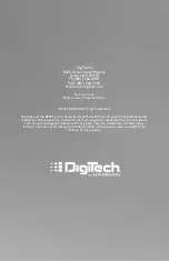 Preview for 40 page of DigiTech BP335 Owner'S Manual