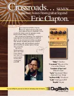 Предварительный просмотр 1 страницы DigiTech Crossroads Eric Clapton Specification