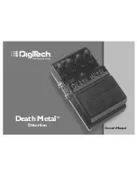 DigiTech Death Metal Distortion Manual предпросмотр