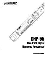 Предварительный просмотр 1 страницы DigiTech DHP-55 Owner'S Manual