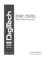 DigiTech DSP-256XL Owner'S Manual preview