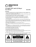 DigiTech GE-4100 User Manual preview