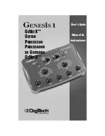 DigiTech Genesis 1 User Manual preview