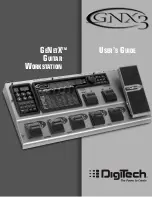 Preview for 1 page of DigiTech GNX3 User Manual