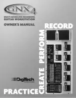 DigiTech GNX4 Owner'S Manual предпросмотр