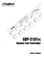 DigiTech GSP-2101fc Owner'S Manual preview