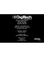 Preview for 20 page of DigiTech HARDWIRE CM-2 Owner'S Manual