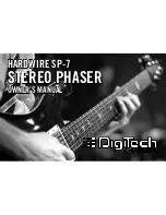 DigiTech HARDWIRE SP-7 Owner'S Manual preview