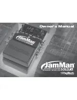 Предварительный просмотр 1 страницы DigiTech JamMan SOLO XT Owner'S Manual