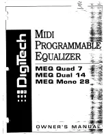 DigiTech MEQ Dual 14 Manual preview