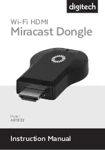 Предварительный просмотр 1 страницы DigiTech Miracast Dongle AR1922 Instruction Manual