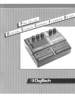 Предварительный просмотр 1 страницы DigiTech PDS2020 Manual