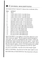 Preview for 3 page of DigiTech PedalVerb PDS3000 Reference Manual