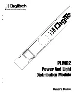 DigiTech PLM82 Owner'S Manual preview