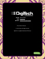 Предварительный просмотр 10 страницы DigiTech Polara Owner'S Manual