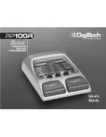 Предварительный просмотр 1 страницы DigiTech RP100A User Manual