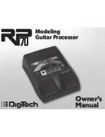 DigiTech RP70 Owner'S Manual preview