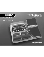 DigiTech RP80 User Manual предпросмотр