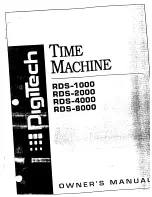 DigiTech TIME MACHINE Manual preview