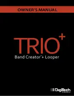 DigiTech TRIO+ Band Creator+ Looper Owner'S Manual preview