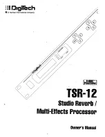 DigiTech TSR12 Owner'S Manual предпросмотр