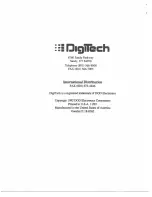 Preview for 54 page of DigiTech VOCALIST II Manual