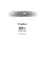 DigiTech VTP1 Owner'S Manual предпросмотр