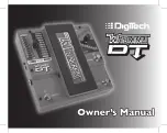 DigiTech Whammy DT Owner'S Manual preview