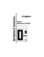 Предварительный просмотр 1 страницы DigiTech Whammy pedal Reference Manual