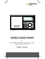 Preview for 1 page of DigiTech WORLD BAND RADIO Owner'S Manual