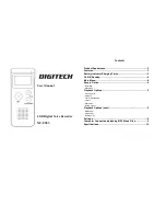 DigiTech XC-0383 User Manual preview