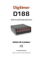 Digitimer D188 Operator'S Manual предпросмотр