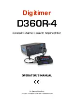 Digitimer D360R-4 Operator'S Manual preview