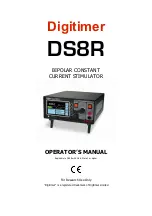 Digitimer DS8R Operator'S Manual предпросмотр