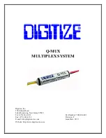 DIGITIZE Q-MUX Manual предпросмотр