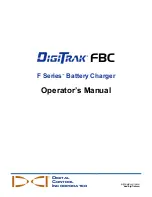 Preview for 1 page of DigiTrak F Series Operator'S Manual