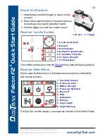 DigiTrak Falcon F2+ Quick Start Manual предпросмотр