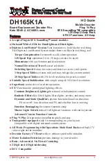 Digitrax DH165K1A Instruction Sheet preview