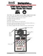 Digitrax UT4D User Manual preview