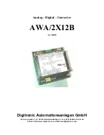 Digitronic AWA/2X12B Manual предпросмотр