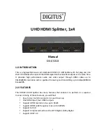 Preview for 1 page of Digitus DS-45313 Manual