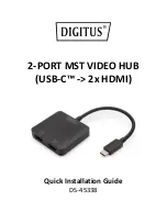 Preview for 1 page of Digitus DS-45338 Quick Installation Manual