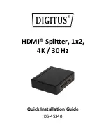 Preview for 1 page of Digitus DS-45340 Quick Installation Manual