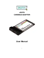 Digitus eSATA CARDBUS ADAPTER User Manual preview