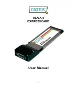 Предварительный просмотр 1 страницы Digitus eSATA II EXPRESSCARD User Manual