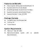 Preview for 2 page of Digitus eSATA II EXPRESSCARD User Manual