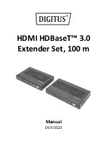 Preview for 1 page of Digitus HDBaseT DS-55523 Manual