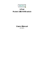 Preview for 1 page of Digitus Pocket USB KVM switch User Manual